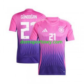 Koszulka Niemcy Ilkay Gundogan 21 Wyjazdowe Koszulki Piłkarskie Euro 2024 Krótki Rękaw